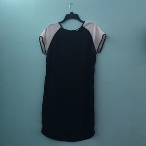 Black and White Zip Up Dress